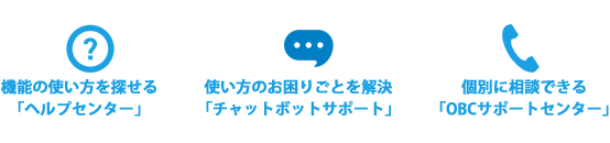 サポートの充実