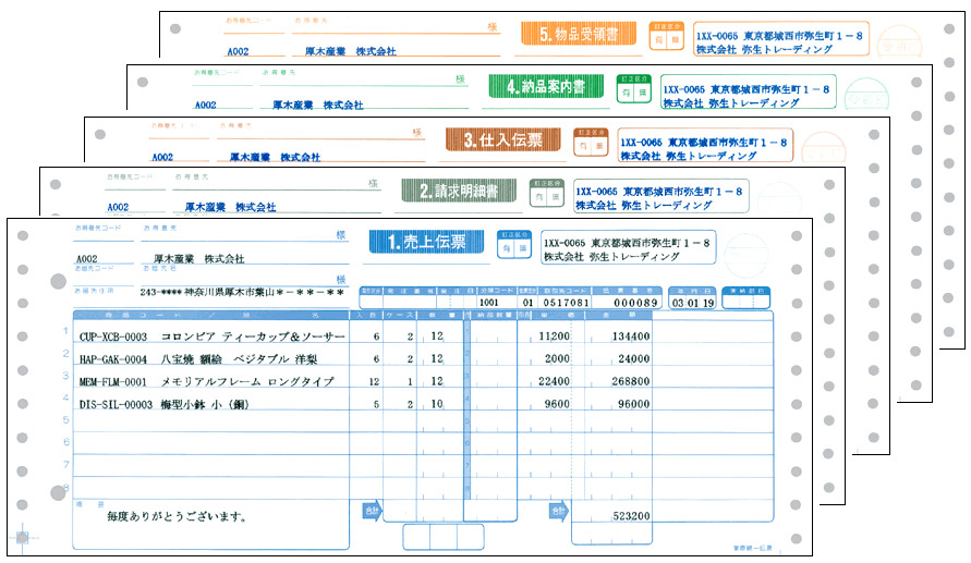 弥生 331022 業際統一伝票 連続 - 弥生販売サプライ（専用帳票）なら