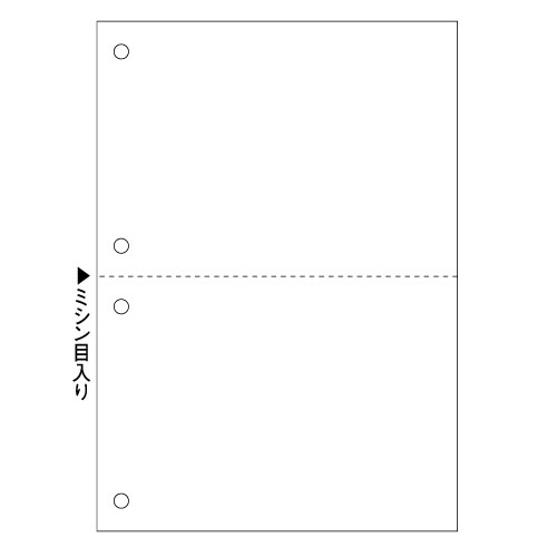 ヒサゴ マルチプリンタ帳票 A5 白紙 2面 4穴 BP2055Z-