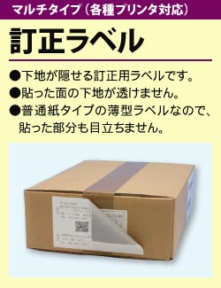 LDW65KW （訂正ラベル） - ラベルシール - ミモザのタックシールショップ