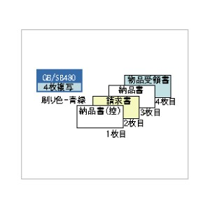 SB480 ヒサゴ 納品書 請求・受領付 4P - ミモザ